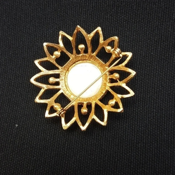 Vintage Mid Century Retro Starburst Pin Brooch - Picture 2 of 2